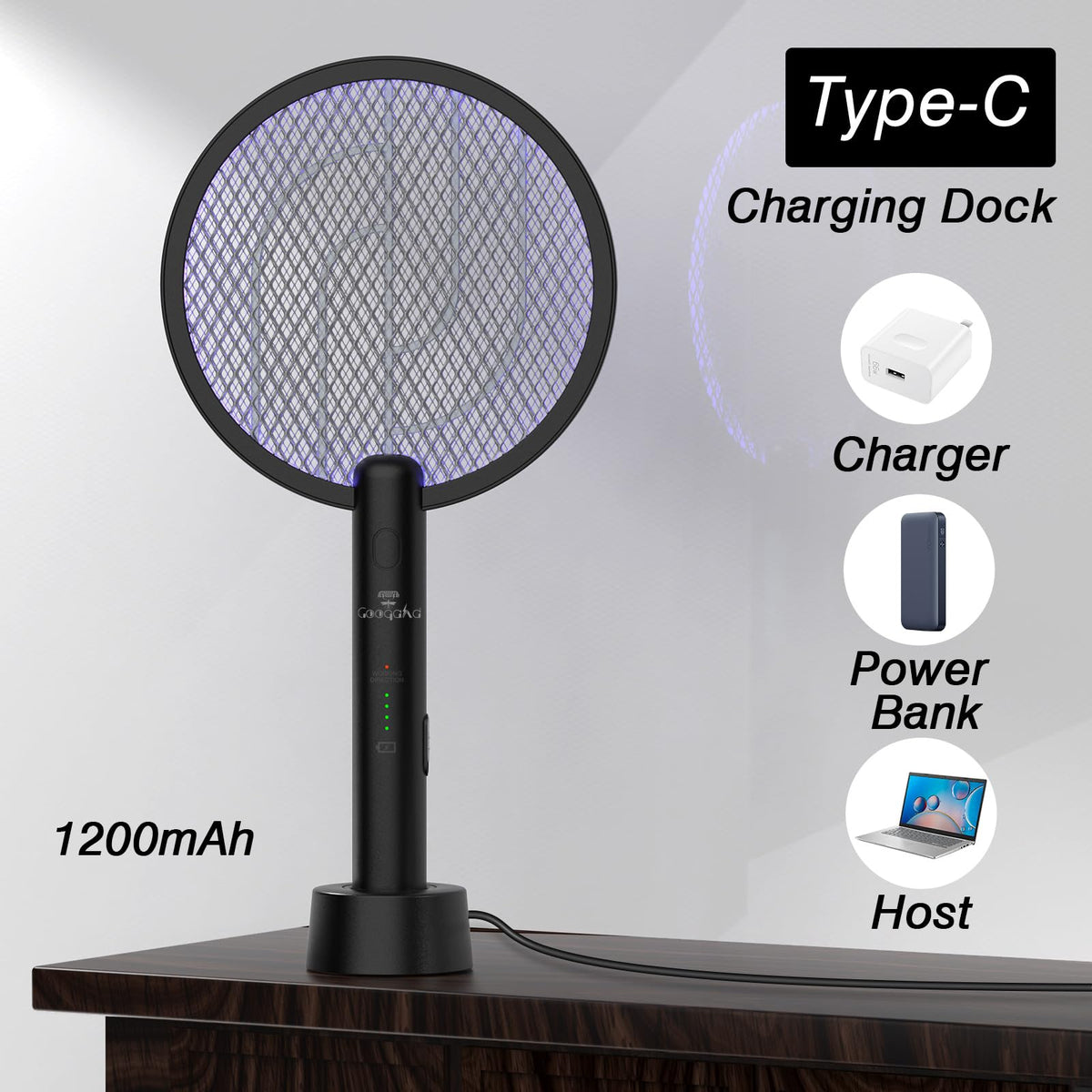 GooQand 1200mAh battery delivers cordless operation.