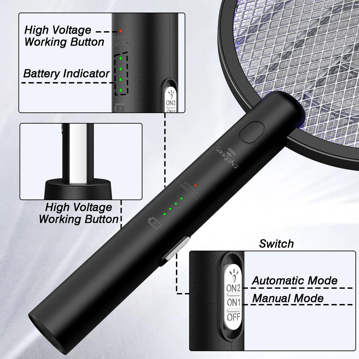 GooQand ultraviolet lure light attracts insects before zapping.