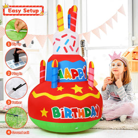Goosh inflatable package includes stakes, tethers, storage bag for easy storage.