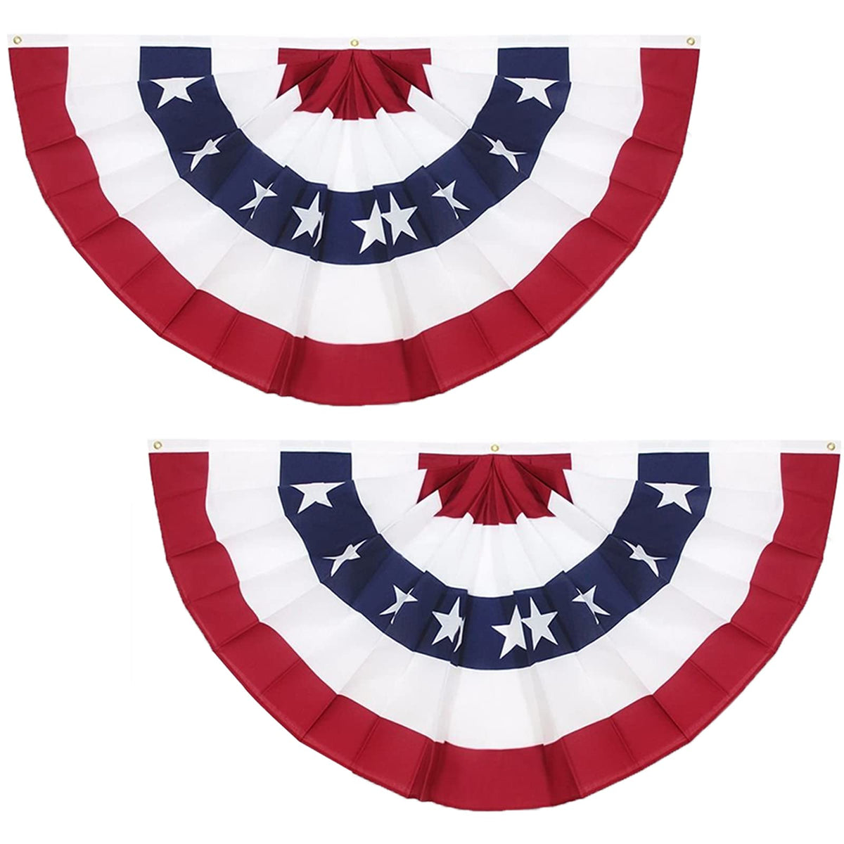 GoosWexmzl pleated flag 3x6ft front view ideal for outdoor display