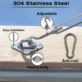 GoosWexmzl stainless steel turnbuckles provide precise tension for secure sails