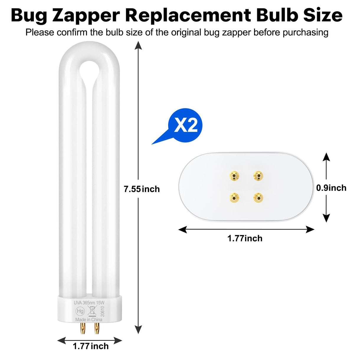 GOOTOP X3 bulb delivers bright purple-blue glow for effective insect attraction
