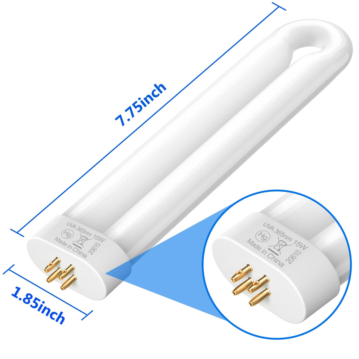 GOOTOP U-shaped 15W 7.75 in bulb for outdoor use