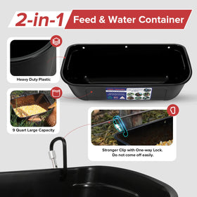 Goovilla 9 quart feeder full view showing group feeding capacity