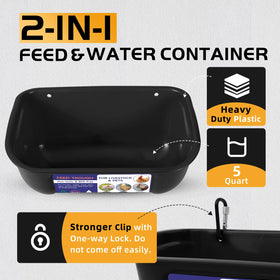 Goovilla chicken feeder waterer screw-in fence mounting for secure install