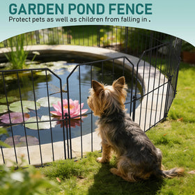Goovilla fence with included instructions for easy installation.