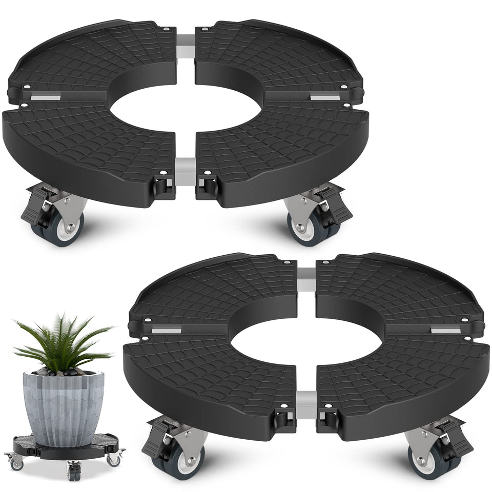 Goovilla plant dolly heavy duty in action supports large pots