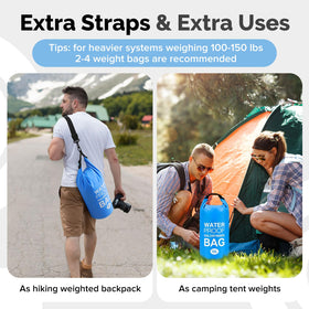 Goovilla weights shown outdoors as versatile anchor for camping or boating
