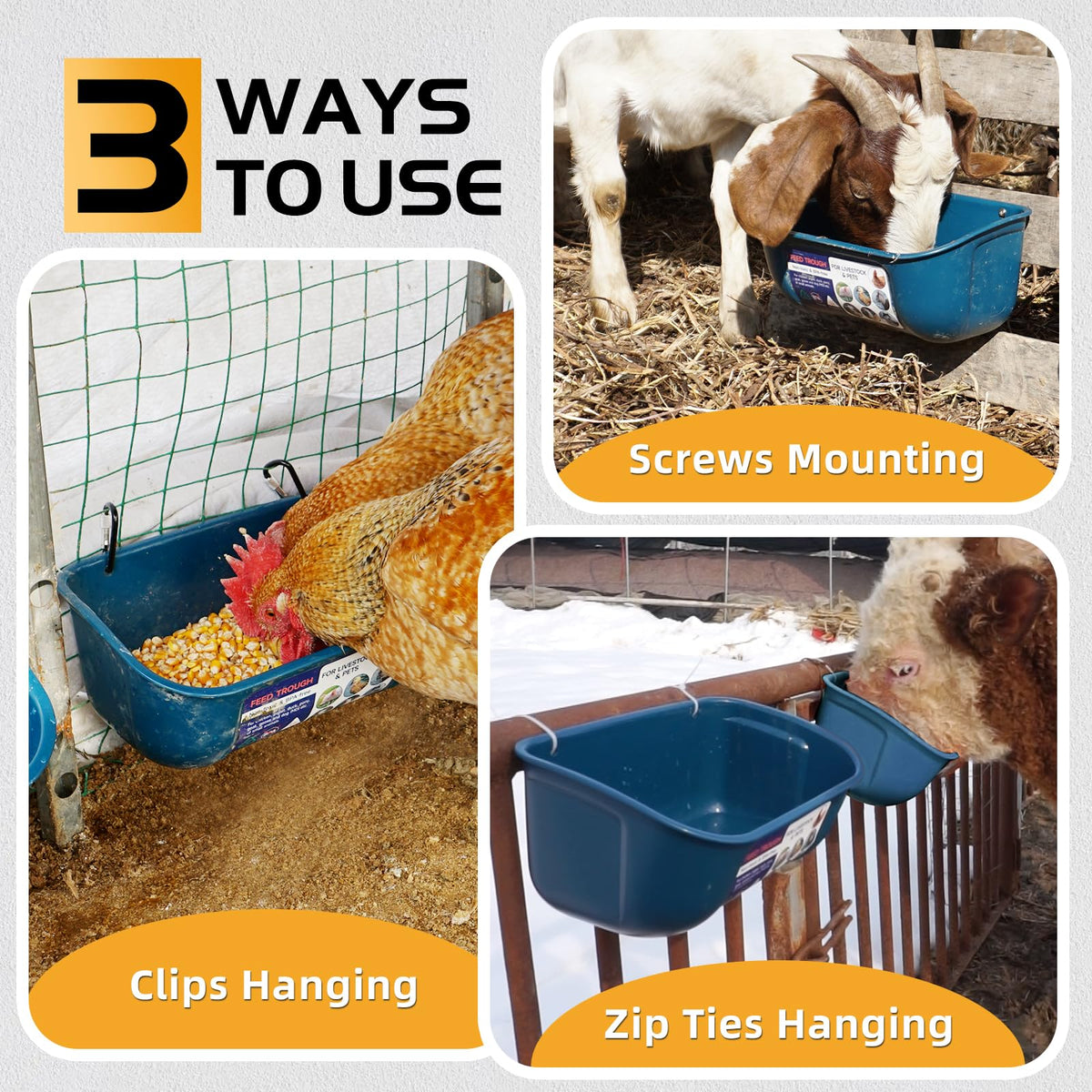 Goovilla screw-in fence feeder kit supports sturdy installation.