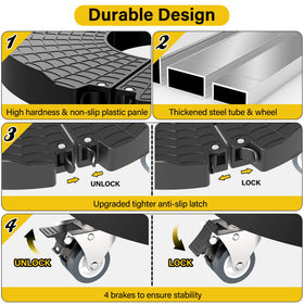 Tool-free assembly with Goovilla included instructions and hardware.
