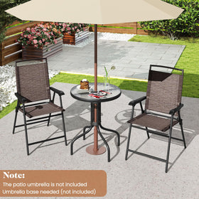 Goplus folding chairs compact seating for small spaces