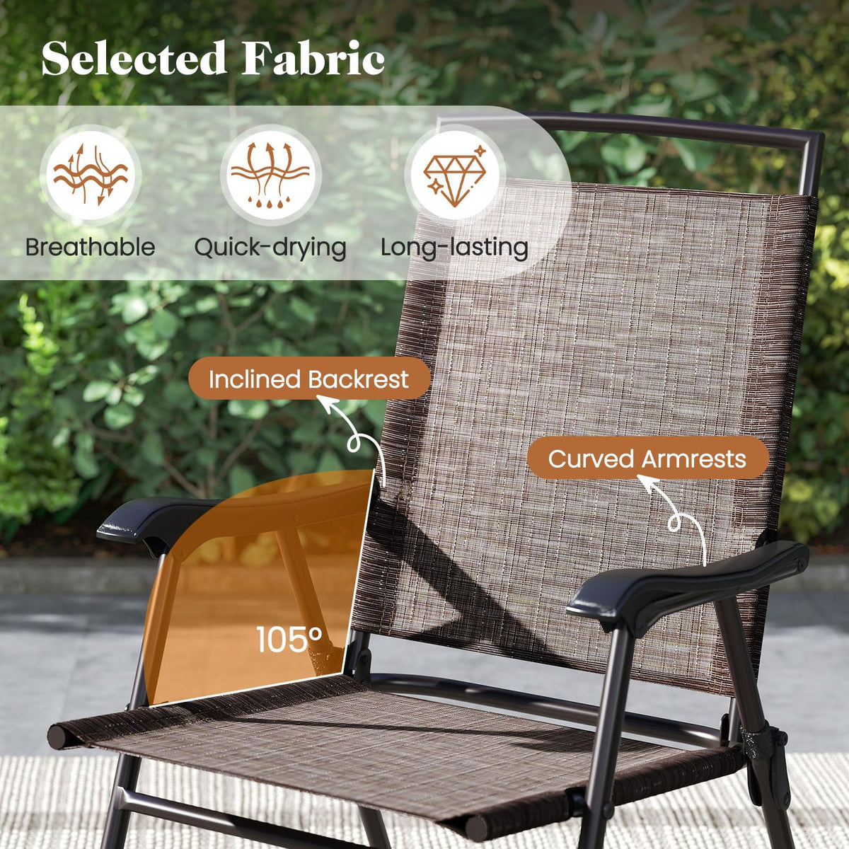 Goplus rust-resistant powder-coated steel-frame construction