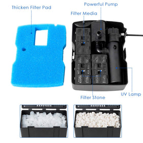 Goplus 9W UV sterilizer integrated to help algae control
