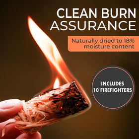 Goppli Natural Fire Starters ensure quick, clean ignition for outdoor cooking.
