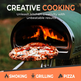 Goppli Oven Ready Logs provide ready-to-cook heat for pizza ovens.
