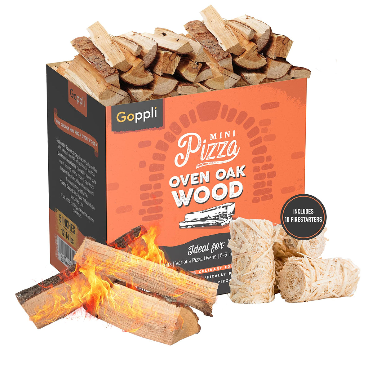 Goppli Rapid Heating Wood supports multiple pizza batches per session.