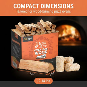 Goppli wood log bundle 12-14lb for compact, on-the-go grilling.