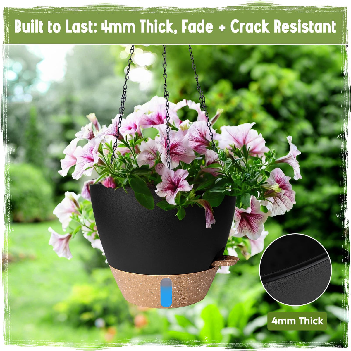 Goproauto 8-inch indoor-outdoor planter in modern design