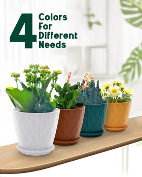 Goproauto spring-color planter set helps create a vibrant plant display.
