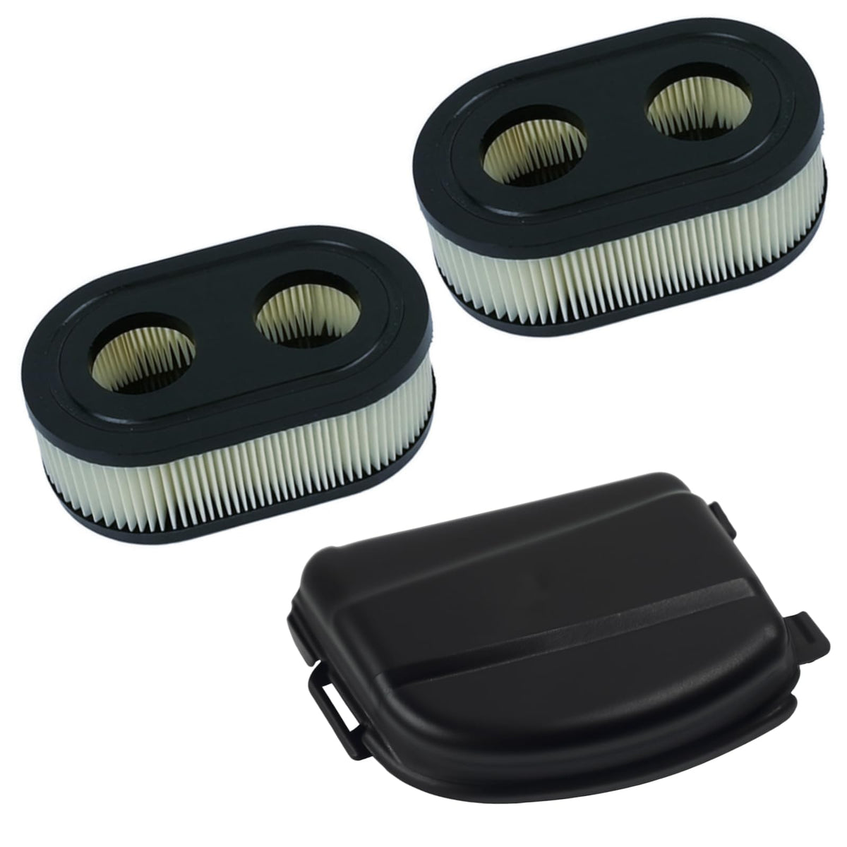 Gopupu 593260 air filter close-up highlights durable ABS construction for long life