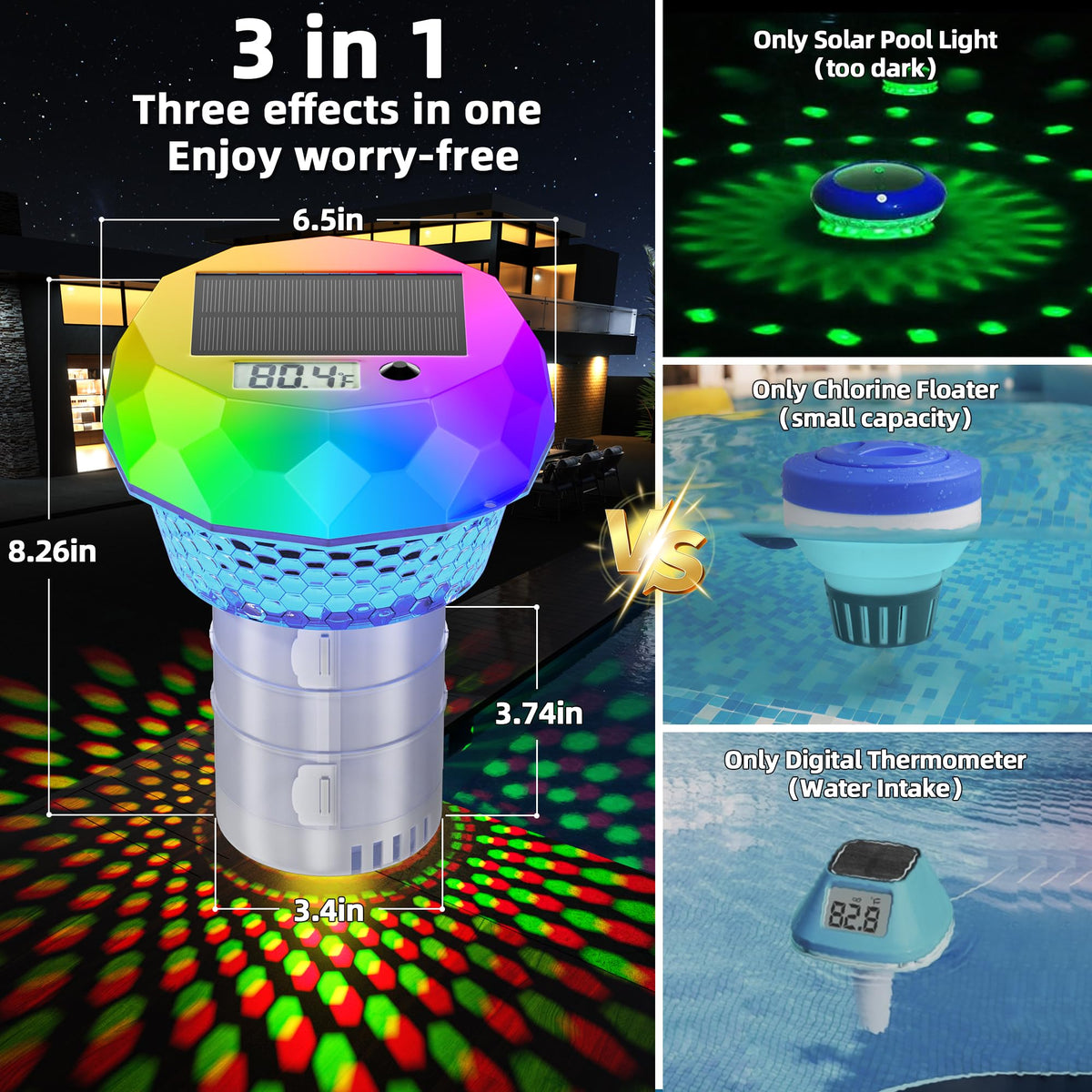 GORDNWE remote control enables quick color changes without leaving your lounge chair.