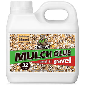 GoRezn Mulch Glue bottle pour shows ready-to-use application for quick bonding