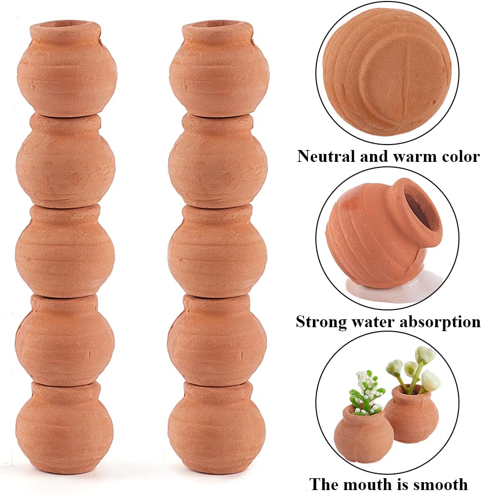 GORGECRAFT mini pots on balcony garden elevate micro-landscape decor.