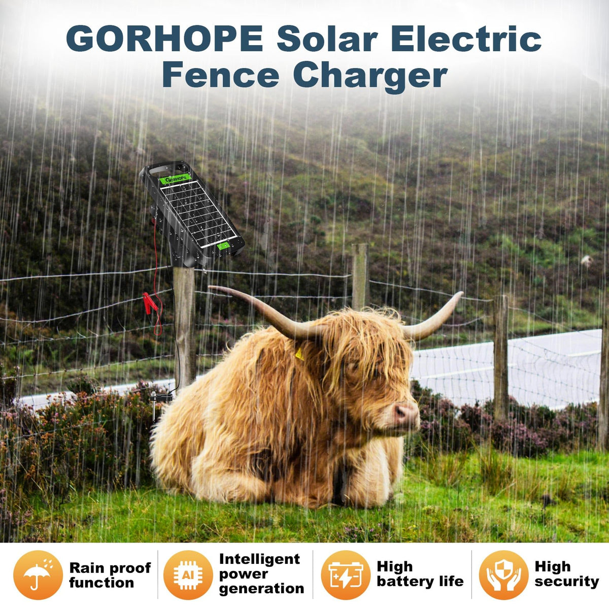Gorhope upgraded solar panel captures more sunlight for reliable charging.
