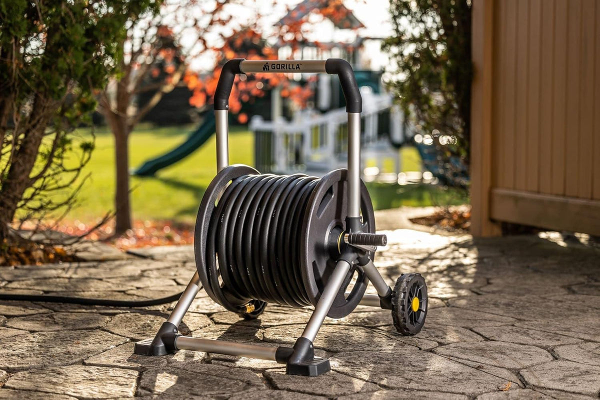Gorilla Carts rugged aluminum frame stands up to weather and heavy use