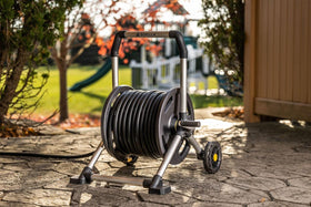 Gorilla Carts rugged aluminum frame stands up to weather and heavy use
