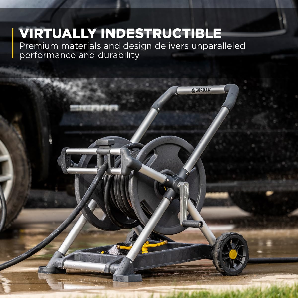 Gorilla Carts forged brass fittings provide reliable, leak-free connections.