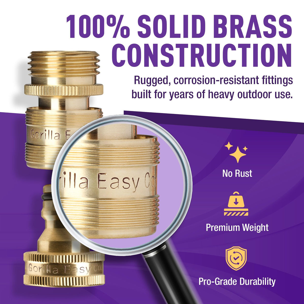 Gorilla Easy Connect 200 PSI rating supports versatile garden tasks.