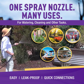 Gorilla Easy Connect fits standard hoses and watering devices.