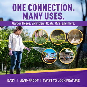 GORILLA EASY CONNECT one-handed operation aids users with limited hand mobility.