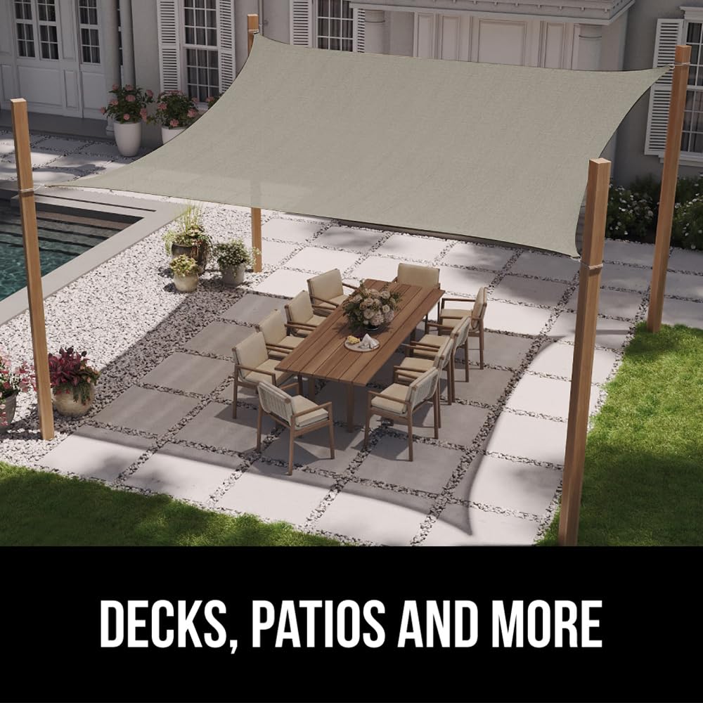 GORILLA GRIP 12x16 ft canopy fits patios, decks, and gardens