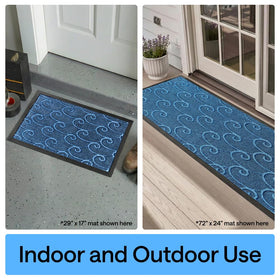 Gorilla Grip 35x23-inch doormat for year-round durability.