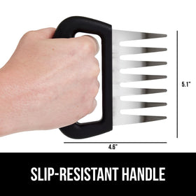 GORILLA GRIP 7-claw design speeds shredding through pork and chicken.