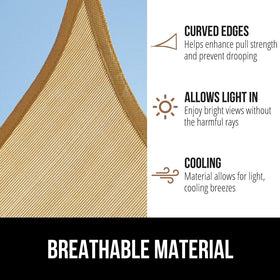 GORILLA GRIP breathable permeable fabric allows airflow while shading
