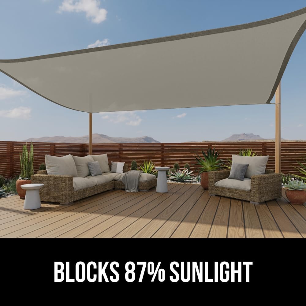 GORILLA GRIP rust-resistant stainless steel D-rings secure canopy corners