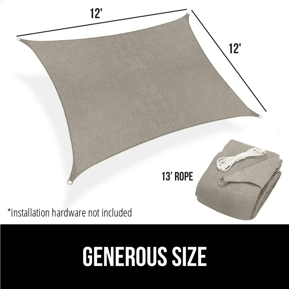 Gorilla Grip gray shade complements modern outdoor spaces with practical sun control.