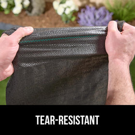 GORILLA GRIP heavy-duty fabric withstands foot traffic and equipment.
