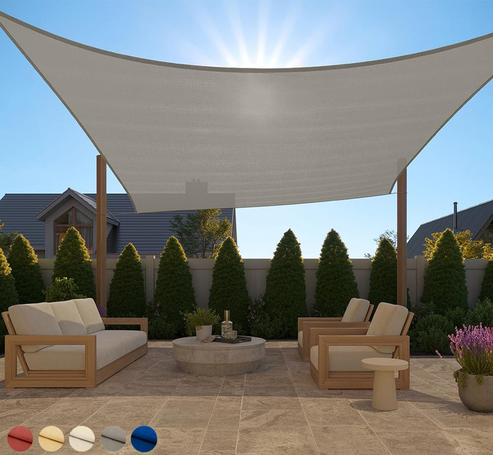 Gorilla Grip heavy-duty sun shade 12x12 rectangle blocks sun and adds cooling shade to patios.