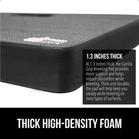 GORILLA GRIP kneeling pad two-pack stacked demonstrates value and easy storage.