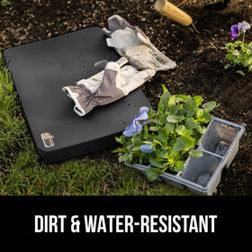 GORILLA GRIP kneeling pad water and dirt resistance keeps you comfortable outdoors.