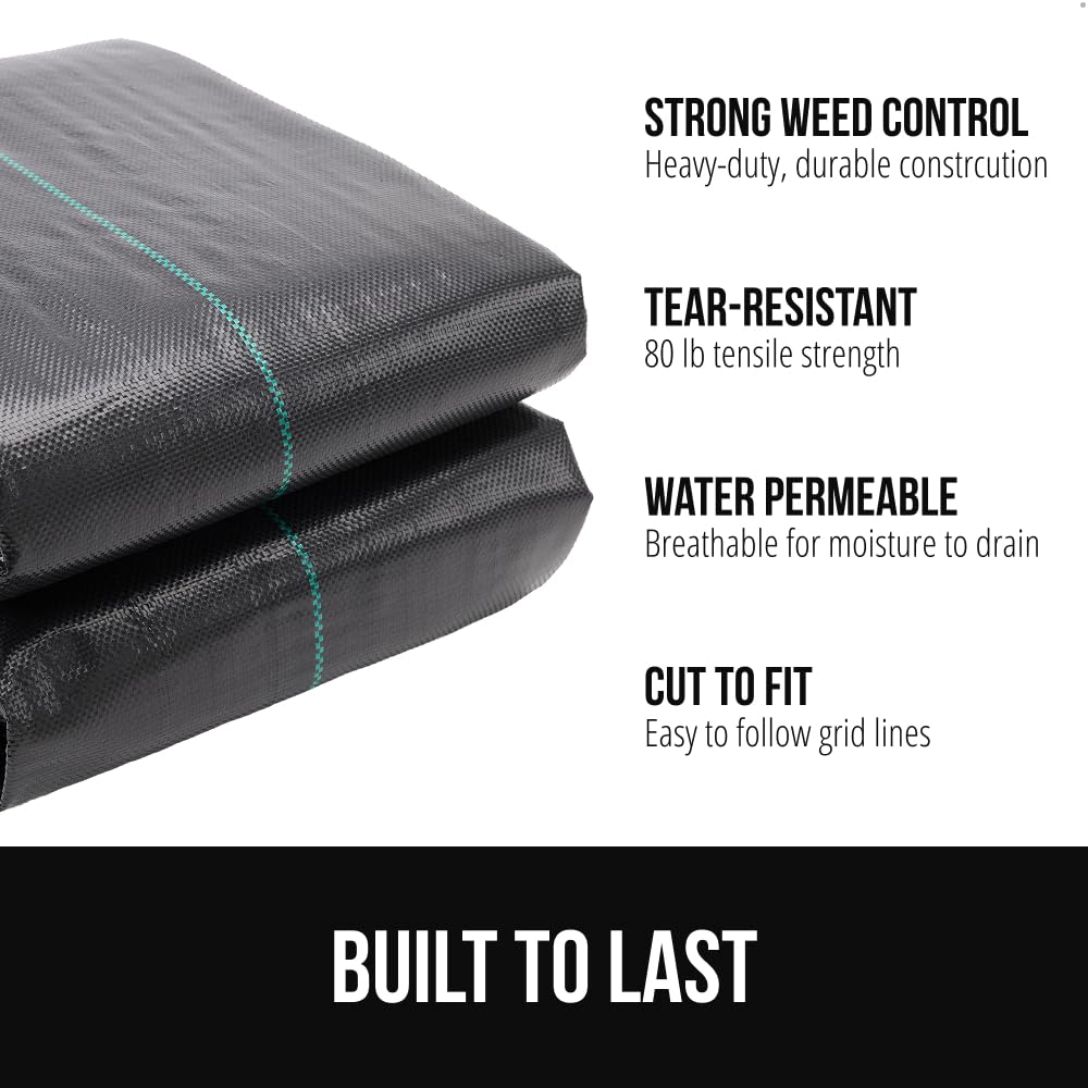 GORILLA GRIP landscape fabric close-up shows tight weave for durability.