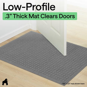 GORILLA GRIP mat for indoor or covered outdoor entrances.