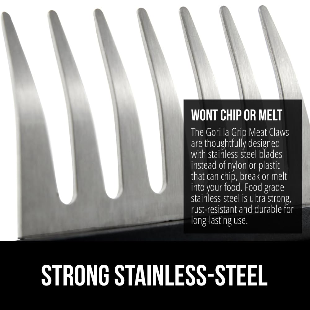 GORILLA GRIP oversized handle keeps hands safe and comfortable during shredding.
