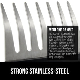 GORILLA GRIP oversized handle keeps hands safe and comfortable during shredding.