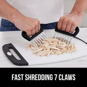 GORILLA GRIP versatile tool for grilling, smoking, and serving meats.