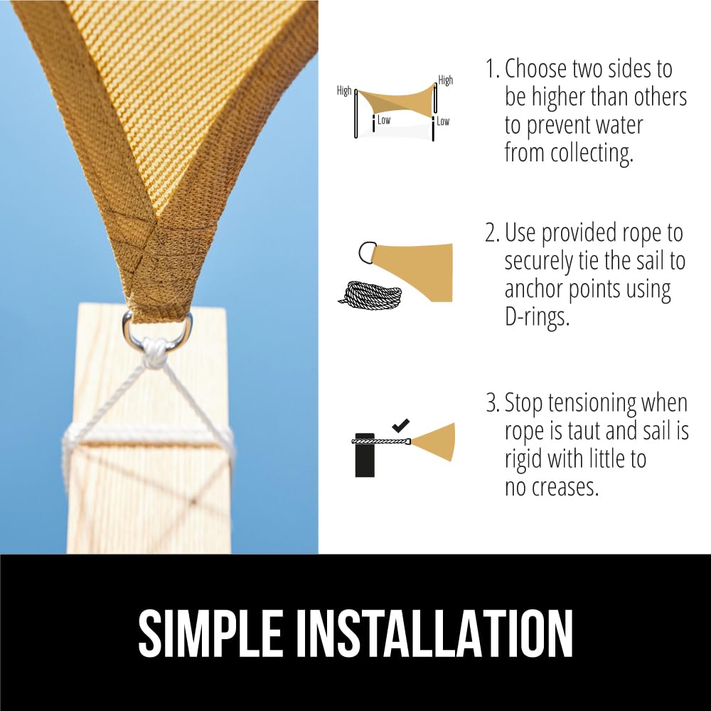 Gorilla Grip permeable fabric drains light rain to prevent pooling